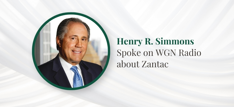 Henry R. Simmons Spoke on WGN Radio About First Zantac Trial in Cook County