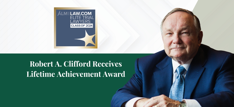Robert A. Clifford Receives Lifetime Achievement Award