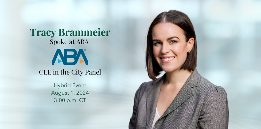 Tracy Brammeier Spoke at 2024 ABA Panel