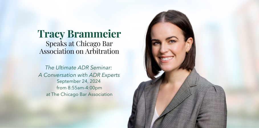 Tracy Brammeier Speaks at CBA on Arbitration