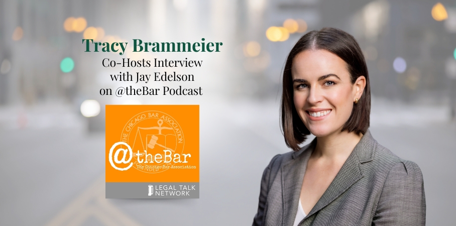 Tracy Brammeier Co-Hosts Interview with Jay Edelson on @theBar Podcast