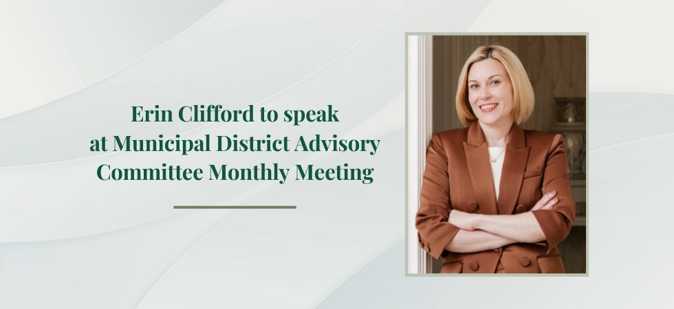 Erin Clifford to Speak on Self-Care Strategies at Municipal District Advisory Committee Monthly Meeting