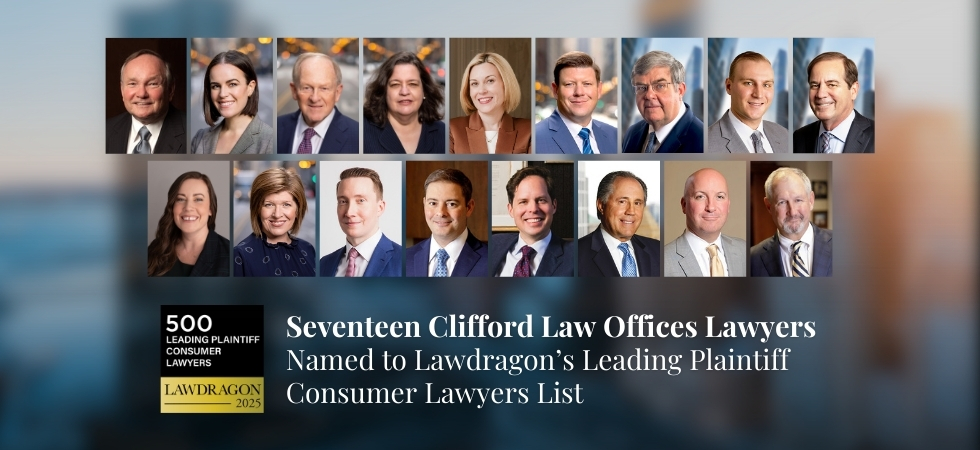 Seventeen Clifford Law Offices Attorneys Named to Lawdragons Leading Plaintiffs Consumer Lawyers List